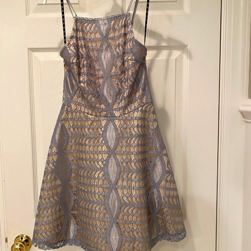 Blue skater dress